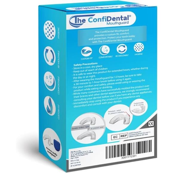 Pack of 4 Moldable Mouth Guard for Teeth Grinding Clenching Bruxism, Sport - Picture 4 of 8